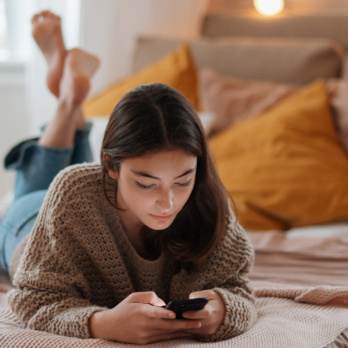 Girl on phone